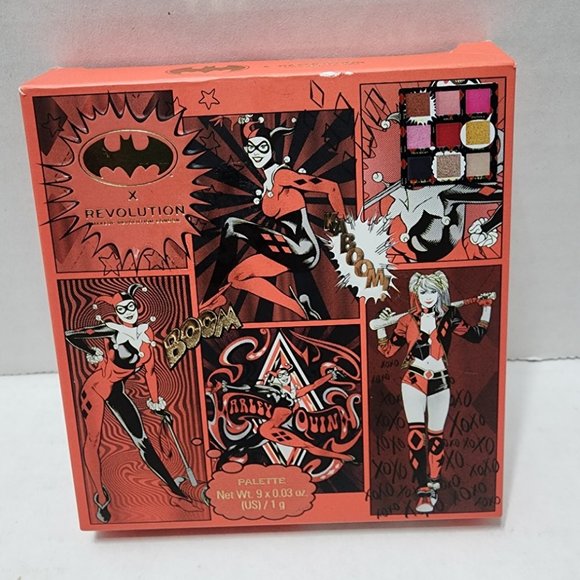 X Revolution Harley Quinn Group -  Cosmetic Bag, 2 Blending Sponges & Eyeshadow - Picture 8 of 11